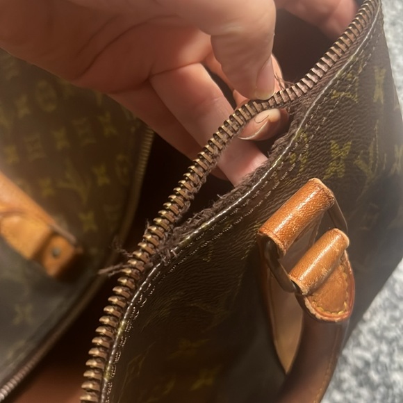 LOUIS VUITTON MONOGRAM KEEPALL 50 Vintage w/Luggage Tag with faults - Picture 6 of 17